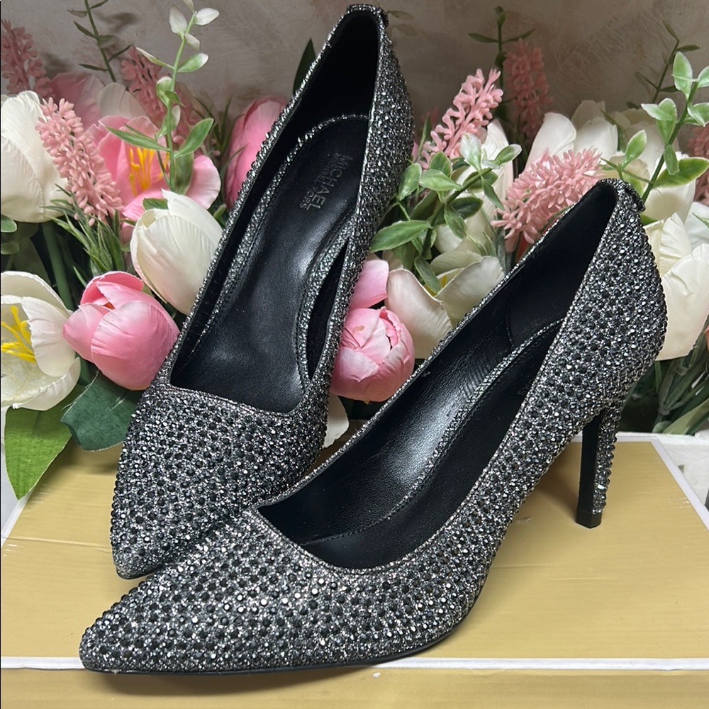 Michael Kors Dorothy Flex pump glitter heels